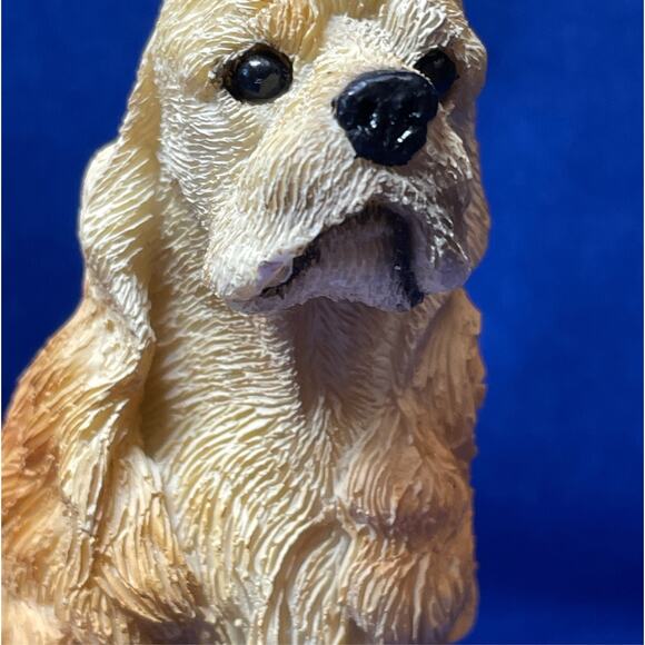 Encore Living Stone Fawn Cocker Spaniel Realistic Figurine - Picture 7 of 8